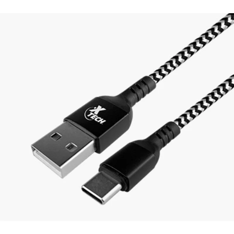 Cable Xtech conector tipo c macho usb 2.0 trenzado 1.80 m (xtc-511)