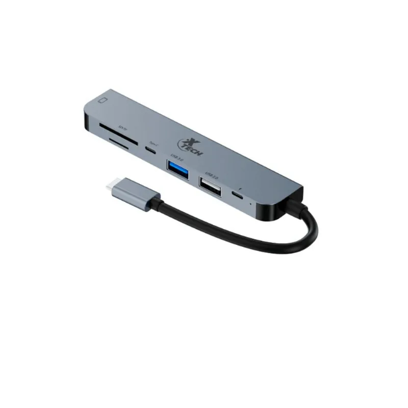 ADAPTADOR XTECH MULTIPUERTO 7 EN 1 CON CONEXION USB-C -- XTC-571