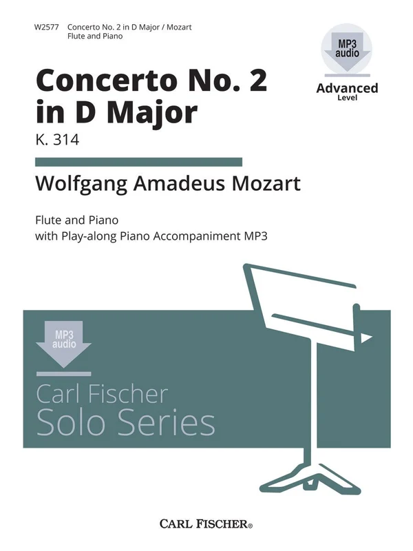 フルート協奏曲 第2番 ニ長調 K. 314（フルートソロ）／Flute Concerto No. 2 in D Major K. 314 楽譜