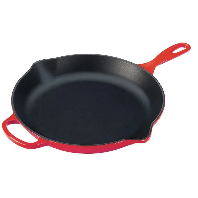 FRIGIDEIRA SKILLET REDONDA LE CREUSET C/ ALCA 26CM SIGNATURE Azul Caribe