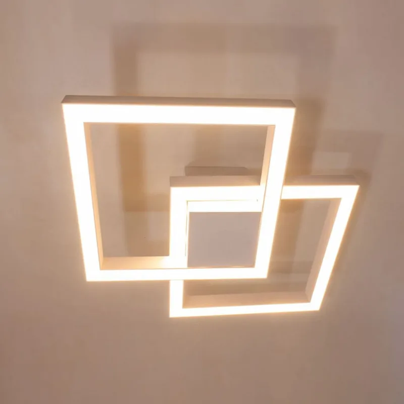 Arandela Plafon Led 50w 41x41cm Luz Direta ou Indireta branco 3000k St1254