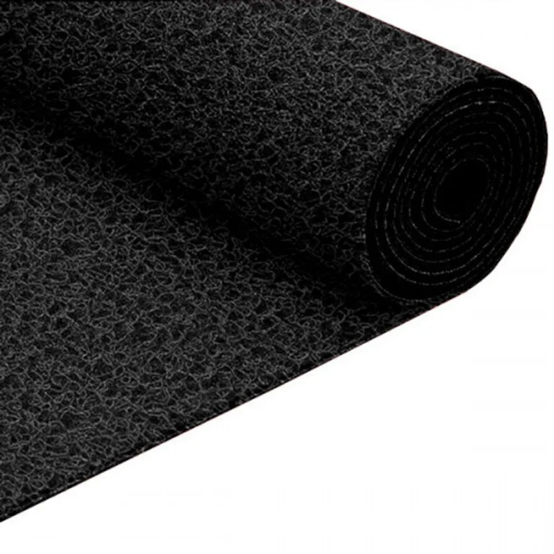 Tapete Casa dos Capachos Liso Preto 1,20 x 0,80
