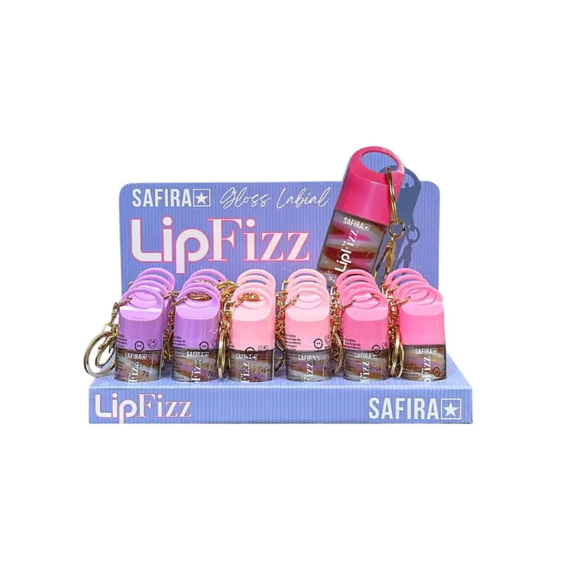 Gloss labial Lip Fizz C/24 Unid - Safira