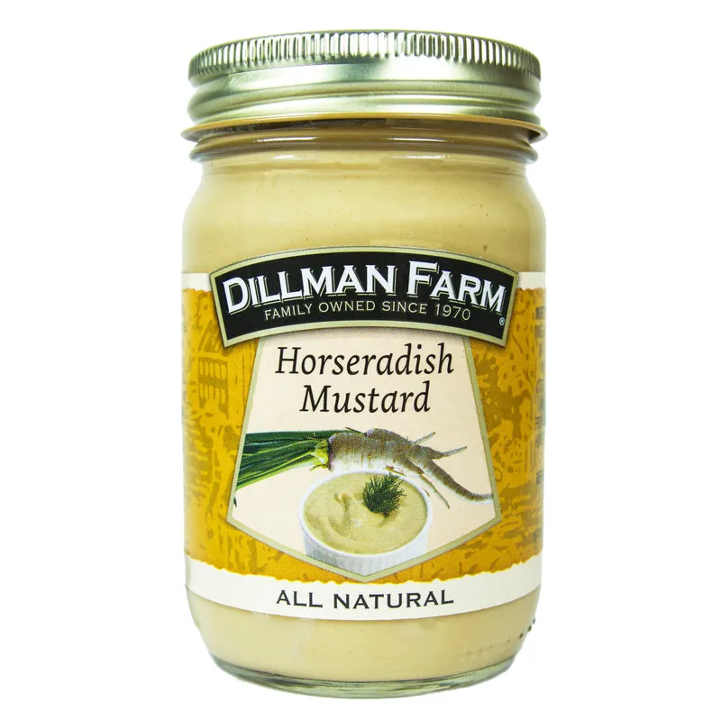 Frasco De 384 Ml De Mostarda Dillman Farm Horseradish