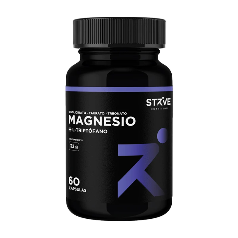 Strive magnesio + Triptófano 60 cápsulas SIN SABOR