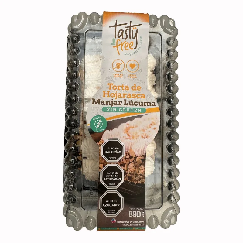 Torta de Hojarasca Manjar Lúcuma Sin Gluten Tastyfree 10 Porciones