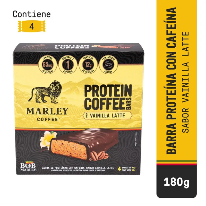 Barra de Proteína Marley Coffee Vainilla 180 g