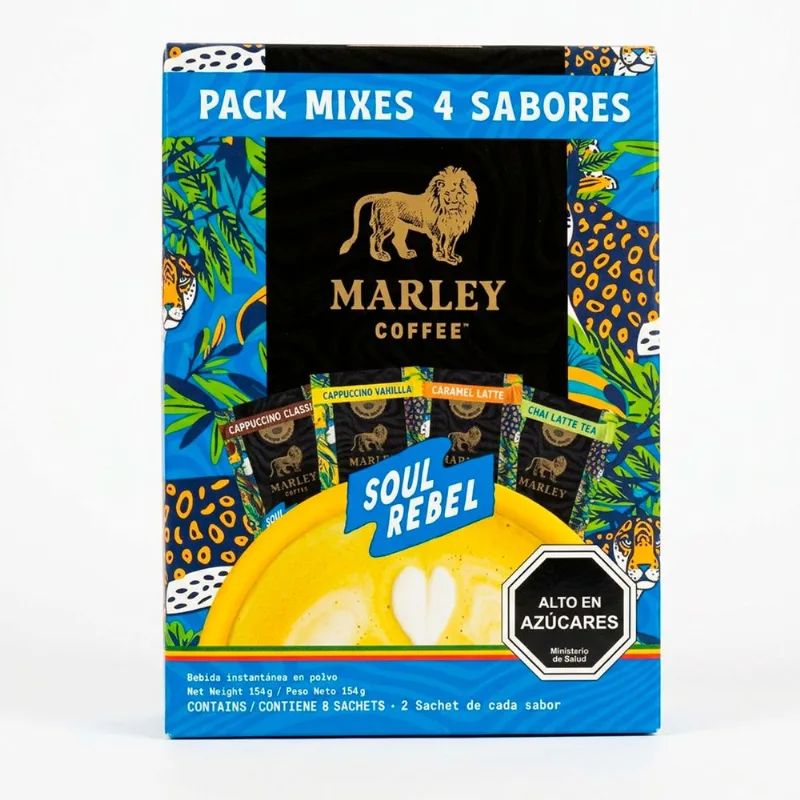 Café Marley Coffee Soul Rebel Mix Sabores 8 un.