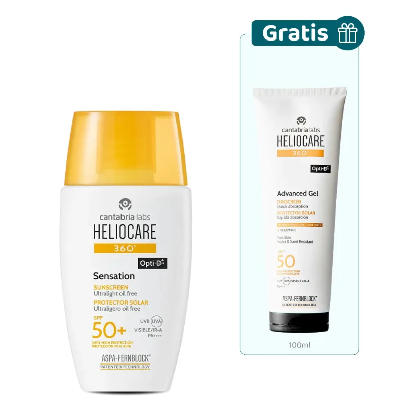 Kit Heliocare 360° Sensation Af + Advanced Gel Spf 50+ 100ml - Cantabria Labs Kit