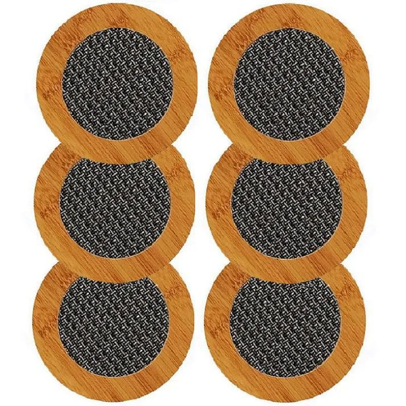 Kit Com 6 Descanso De Panela Bambu