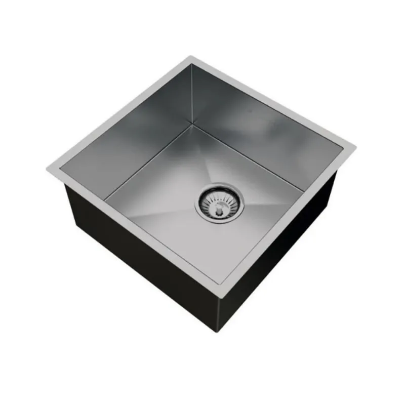 Cuba ci inox 400 X 400 embutir/sobrepor calha umida cozinha churrasqueira