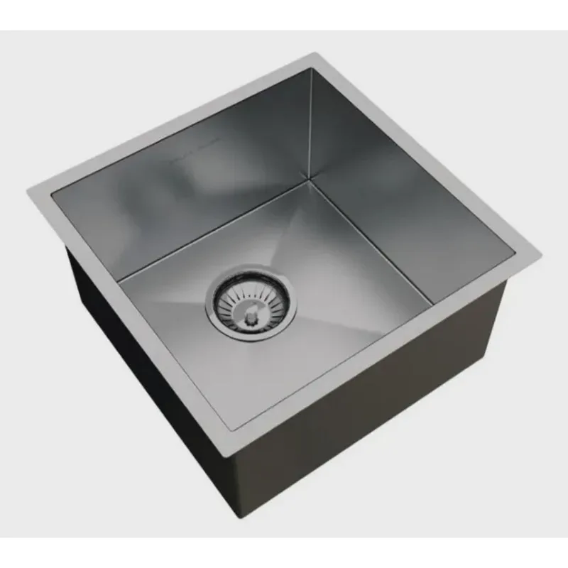 Cuba de inox calha umida quadratta 350X350 1142 embutir ou sobrepor valv 4 1/2