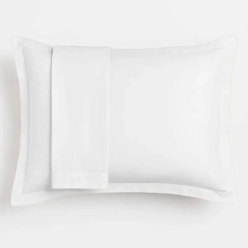 Fronhas de Percal 1000 Fios Branco 2 Peças