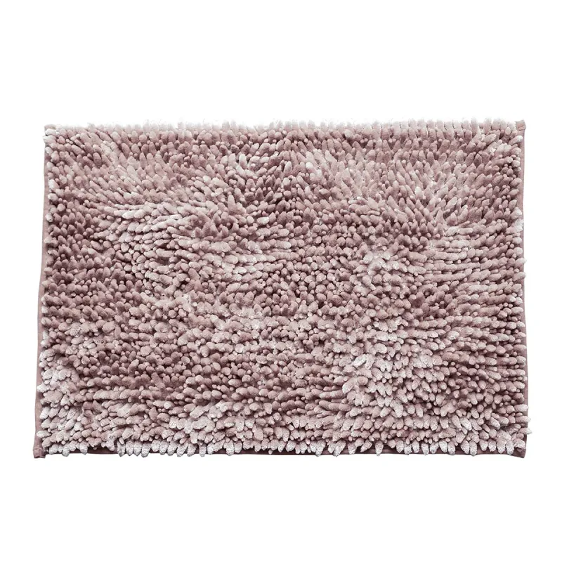 Tapete Chenille Popcorn com Brilho 0,40 x 0,60 Rose 1 Peça
