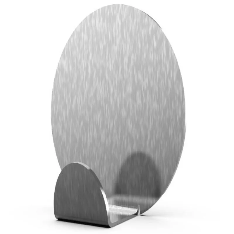Cabide oval gancho de apoio em inox autoadesivo 54X40MM (r) chu 4UN