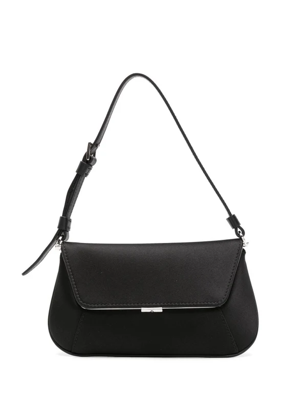 Amina Muaddi Ami Mini Satin Shoulder Bag UNI