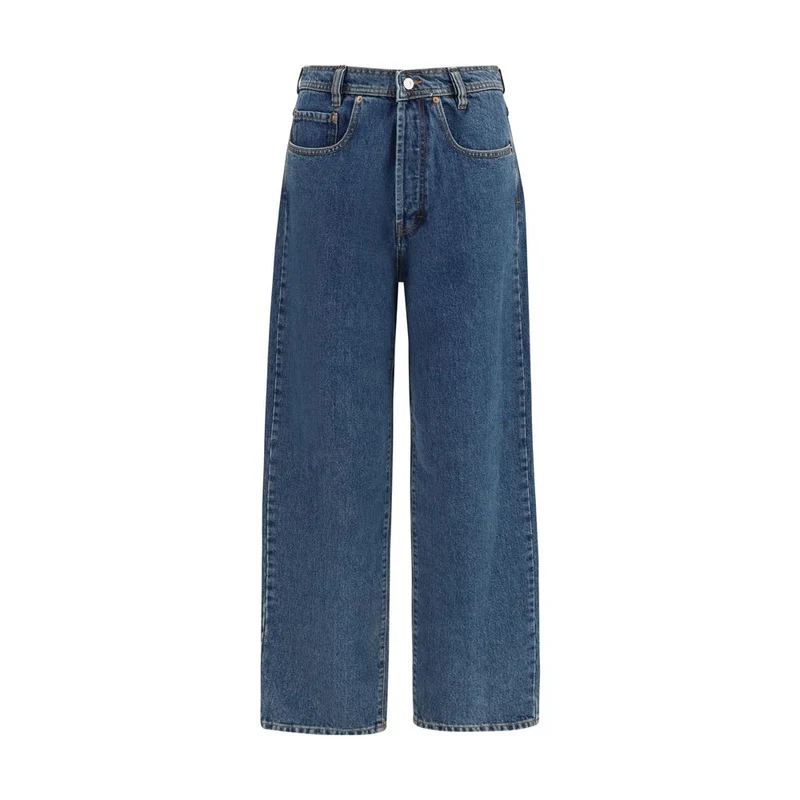 Magliano Blue Cotton Relaxed Fit Jeans S