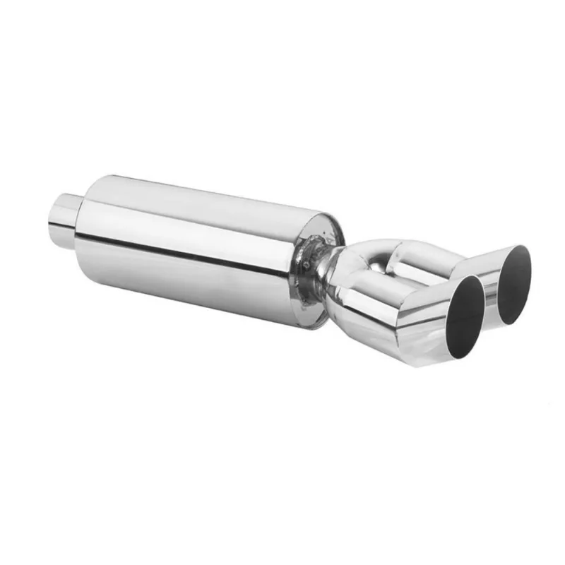 Surdina Esportiva Inox c Angulo saída dupla encaixe 63mm