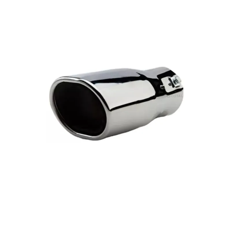 Ponteira escapamento oval inox entrada 3Pol 80mm x 100mm