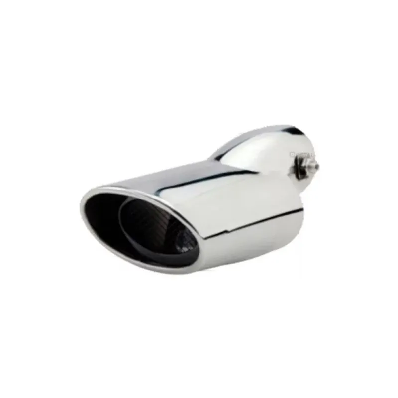 Ponteira esportiva curvada inox medidas 165mm x 63mm 2.5pol