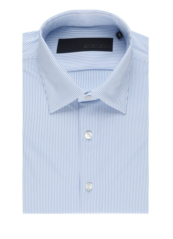 Rrd Light Blue Striped Oxford Shirt IT 46