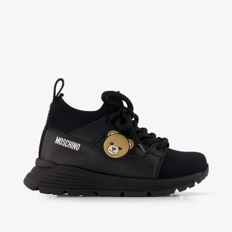 Moschino Kinder Unisex Sneakers In Zwart 32