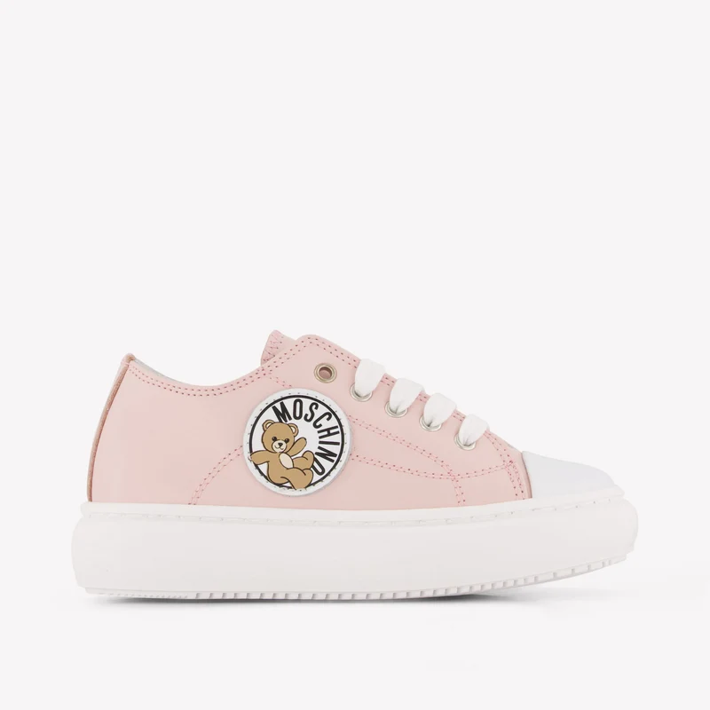Moschino Kinder Meisjes Sneakers In Licht Roze 25