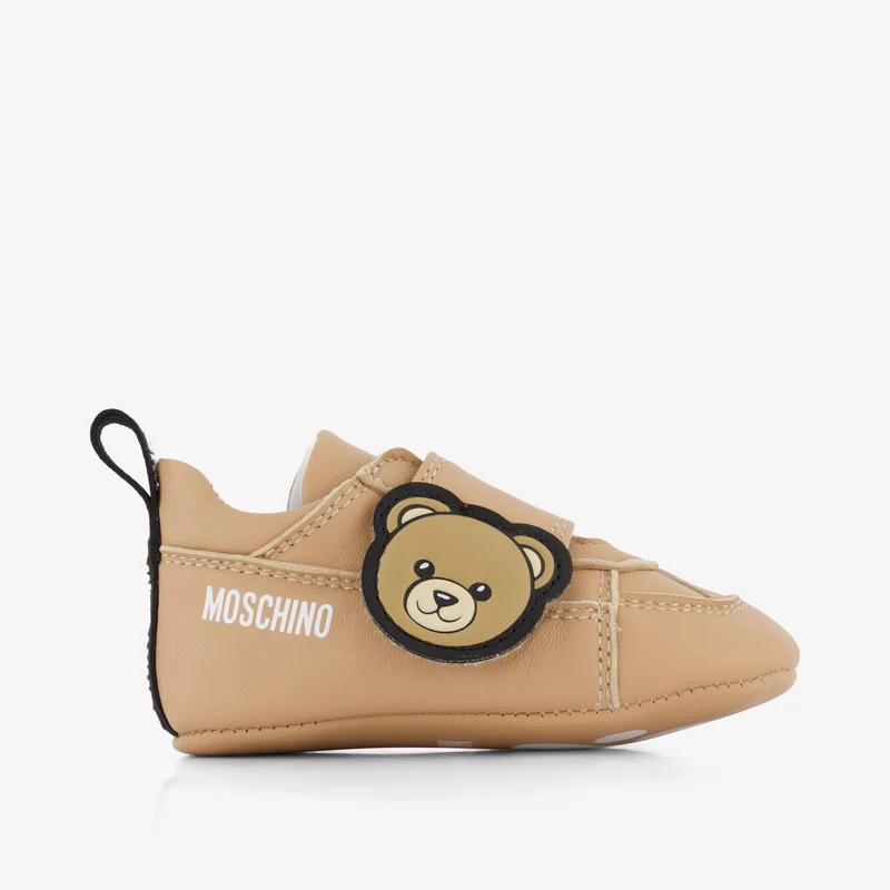 Moschino Baby Unisex Sneakers In Beige 16