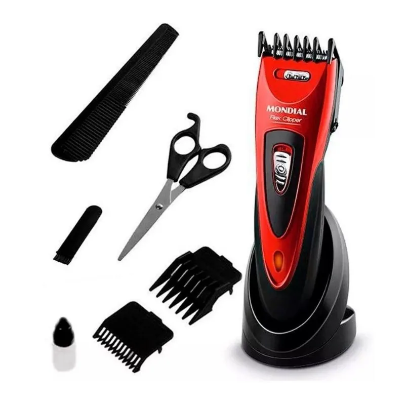 Máquina de Cortar Cabelo Mondial Cr-04 Flex Clipper Bivolt
