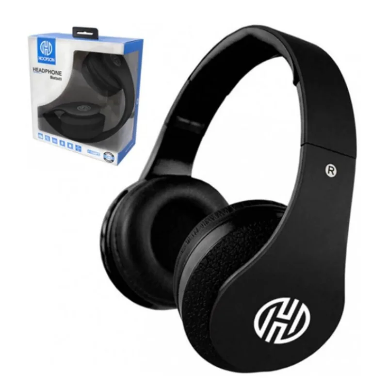 Headphone Bluetooth Preto com Microfone Hoopson