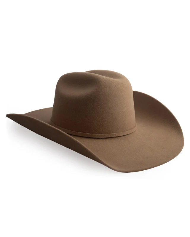 Mesa Pure Wool Pecan Cattleman Crown Western Hat - Mesa-W5-Pecan 7 1/8 / PECAN