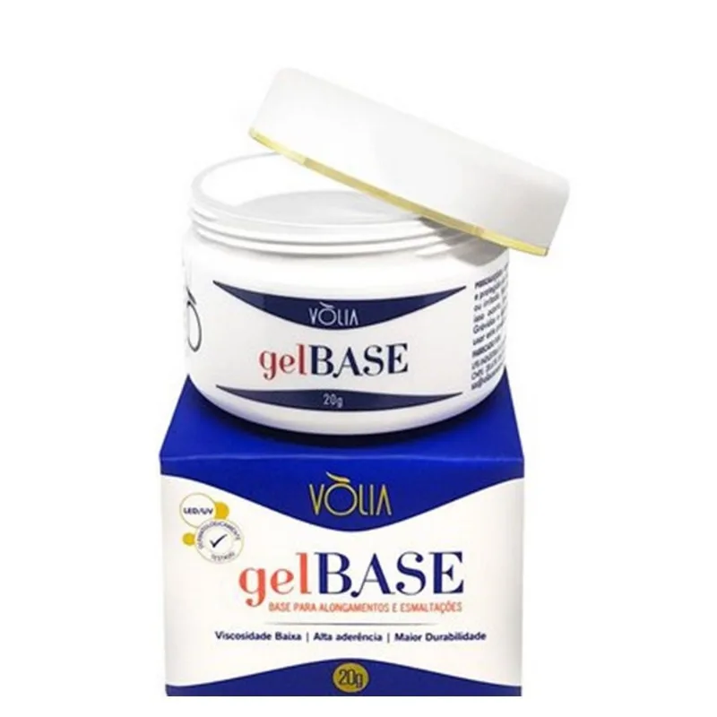 Gel Base Para Alongamentos E Esmaltações 20g Led E Uv Vòlia