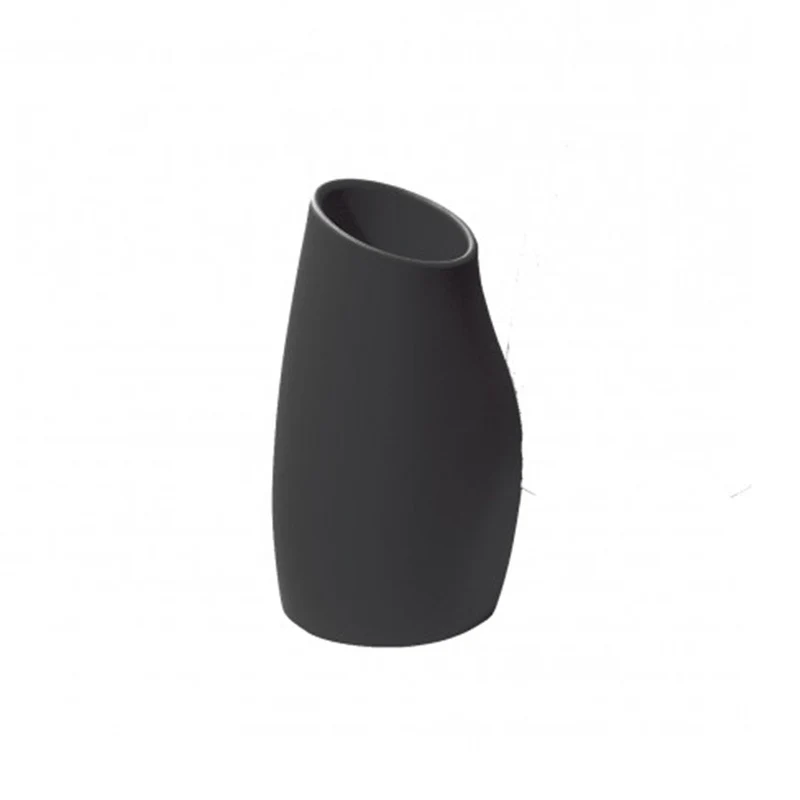 Vaso "Madame" struttura in polietilene per esterno Nero / 60 cm
