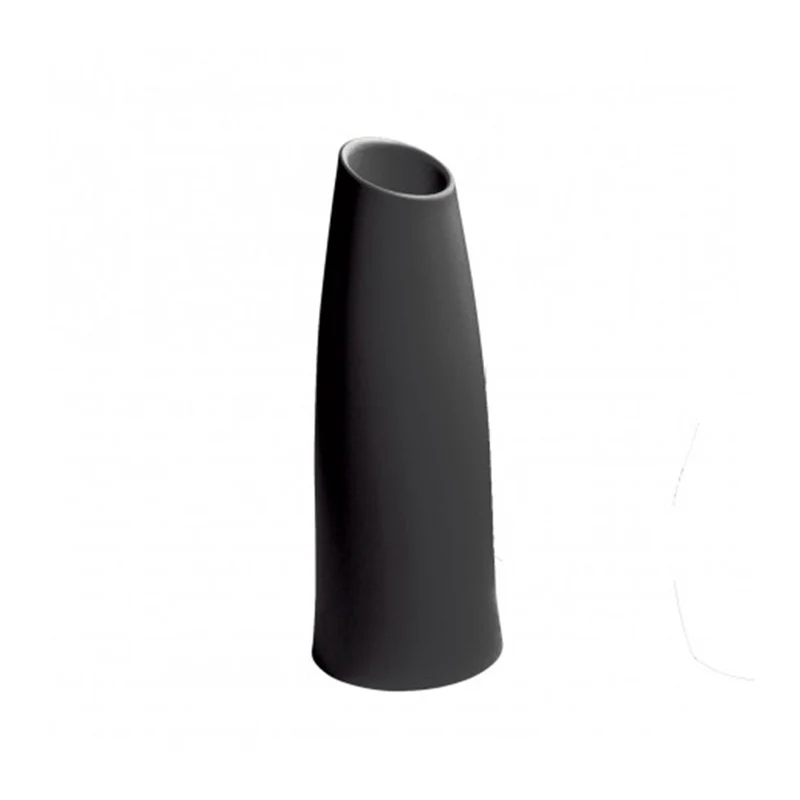 Vaso "Madame" struttura in polietilene per esterno Nero / 95 cm