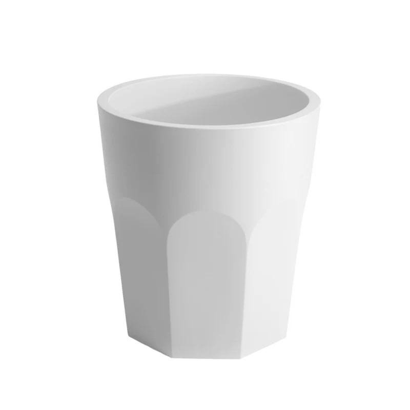 Vaso "Cubalibre" struttura in polietilene per esterno Bianco