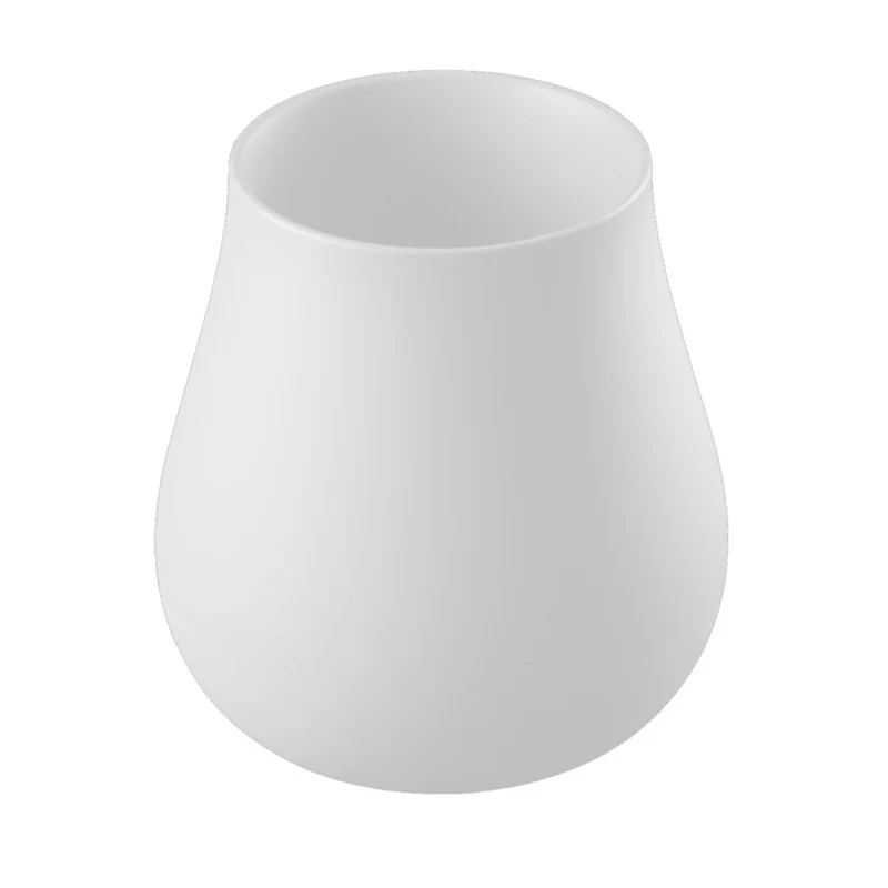 Vaso "Drop" struttura in polietilene per esterno Bianco