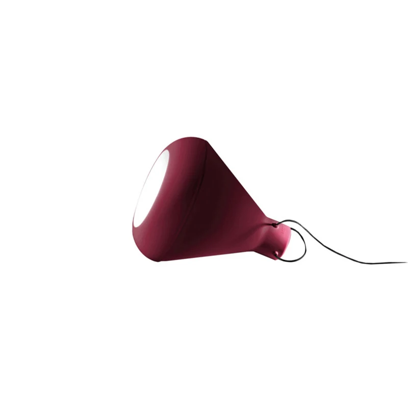 Lampada "Spot" struttura in polietilene con kit luce per interno Rosso