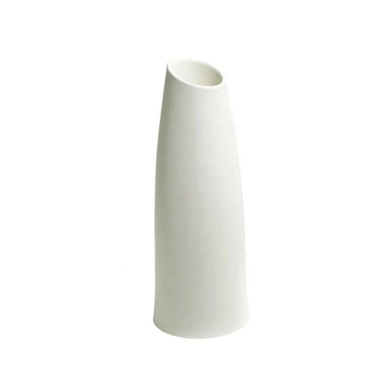 Vaso "Madame" struttura in polietilene per esterno Bianco / 95 cm