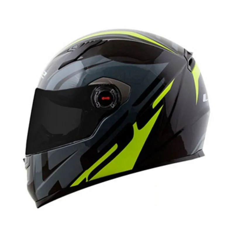 Capacete Original LS2 FF358 Touring Preto Cinza Amarelo 58