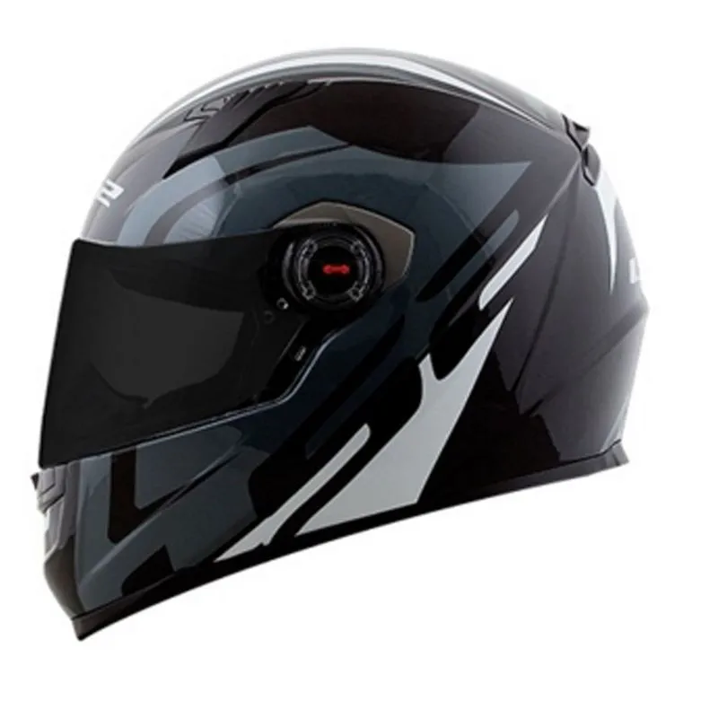 Capacete Original LS2 FF358 Touring Preto Cinza Branco 56