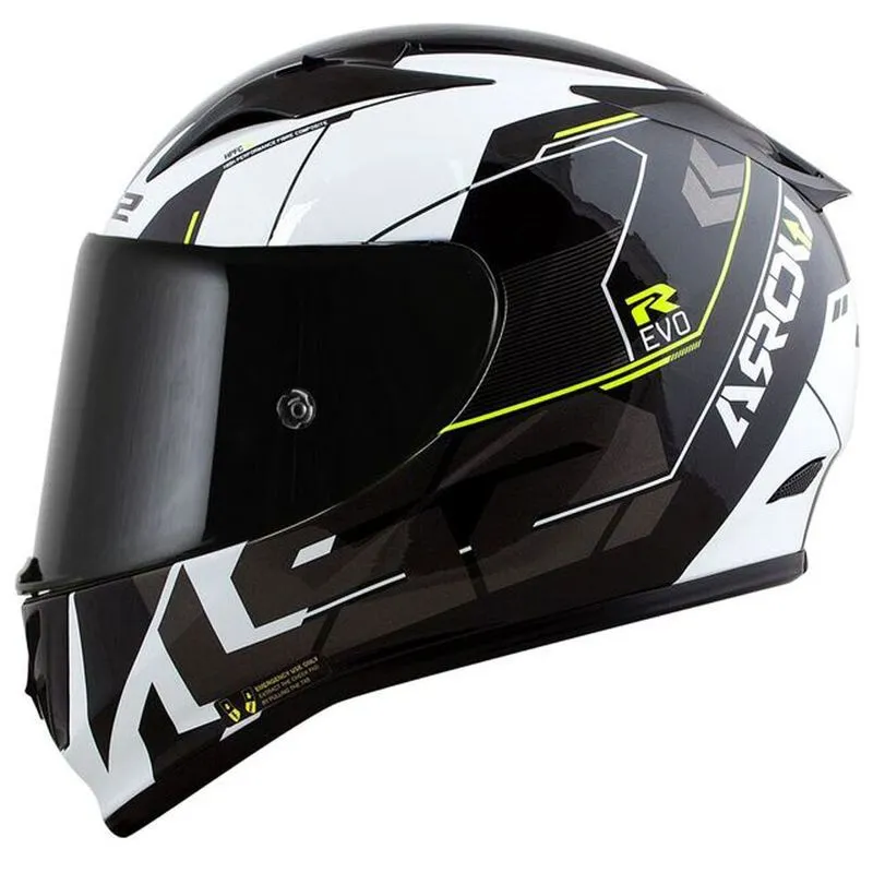 Capacete Original LS2 FF323 Arrow R Techno Cinza Amarelo 56