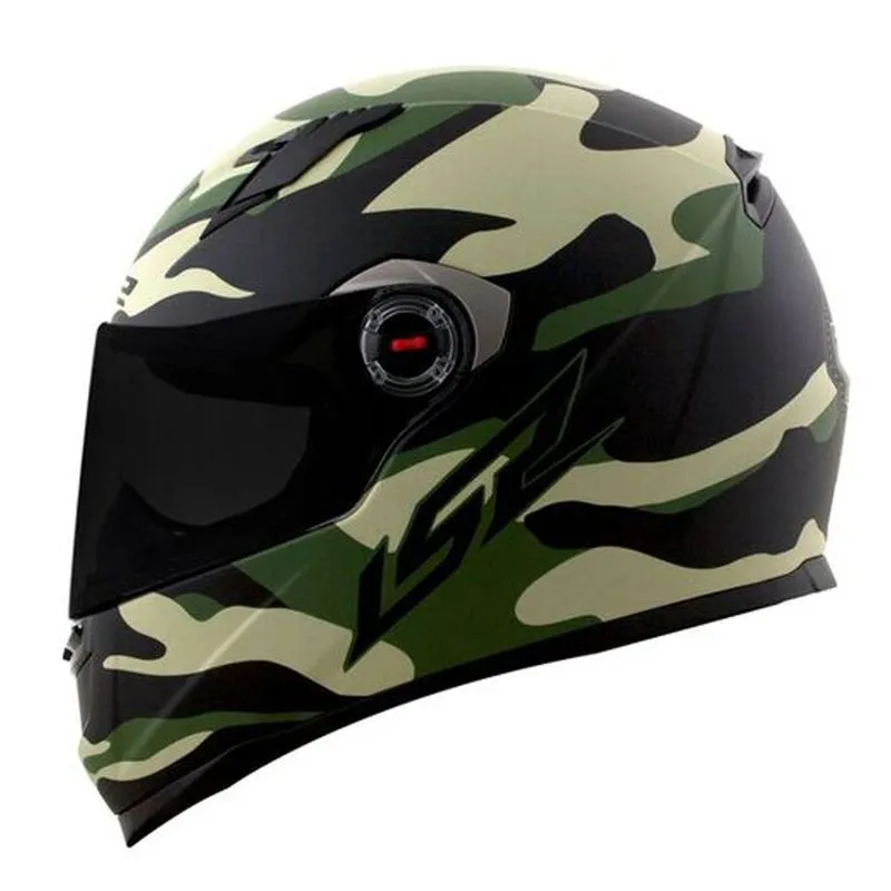 Capacete Original LS2 FF358 Army Fosco Military Verde Preto 56