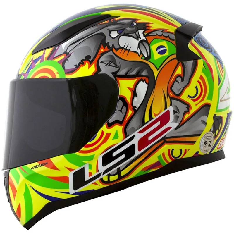 Capacete Original LS2 FF353 Alex Barros Amarelo 62