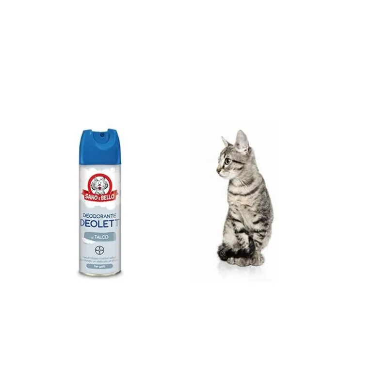 Bayer deodorante deolett al talco spray 200 ml sano & bello