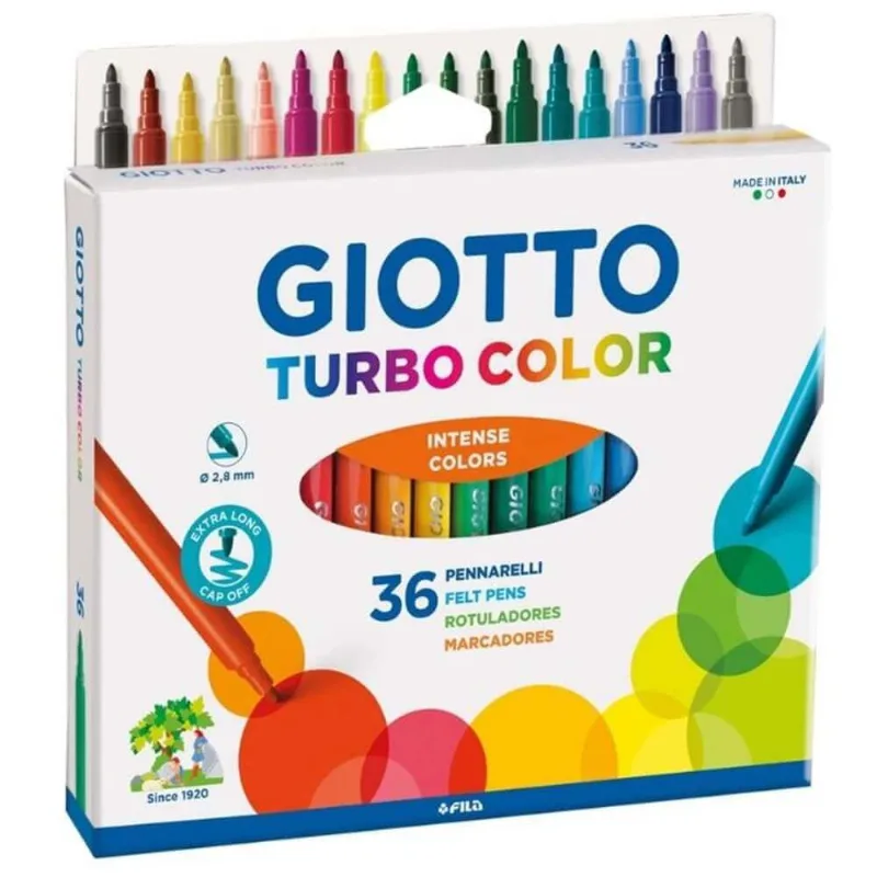 Canetinha Hidrocor Turbo Color 36 Cores - Giotto