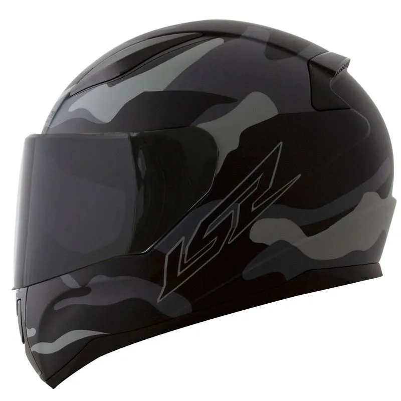 Capacete Original LS2 FF353 Rapid Army Fosco Cinza Preto 60