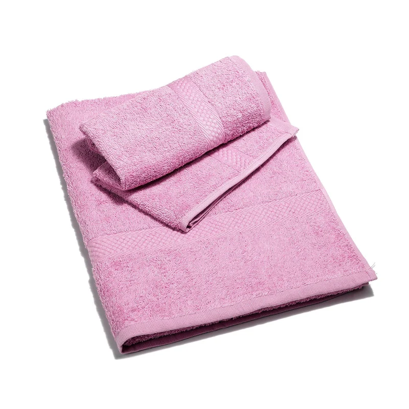 Asciugamano colorato da bagno con ospite "Minorca" 100 % in cotone Caleffi Confetto