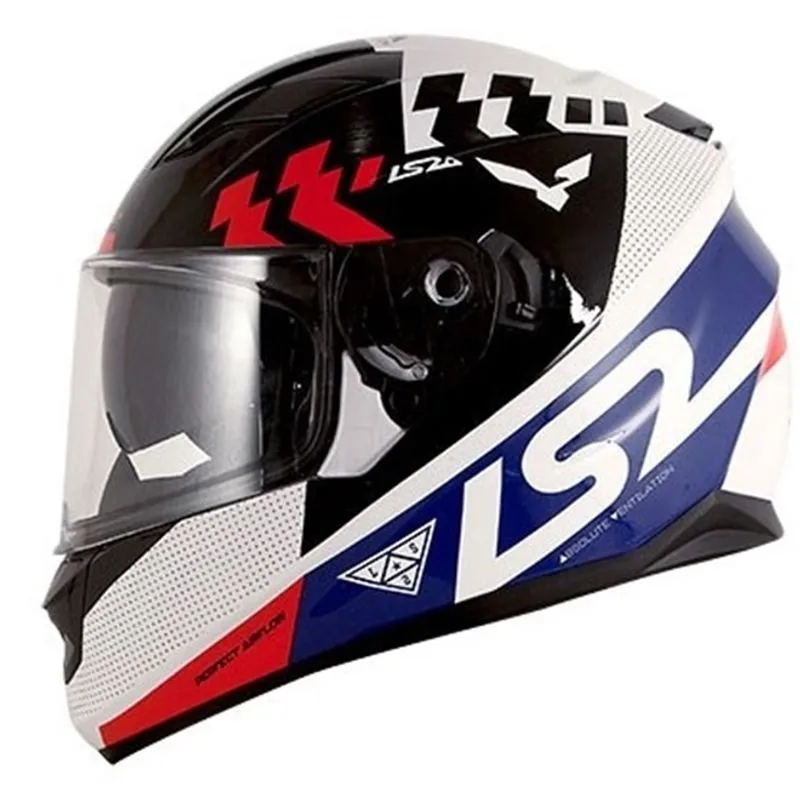 Capacete Ls2 Ff320 Stream Podium Preto/branco/azul