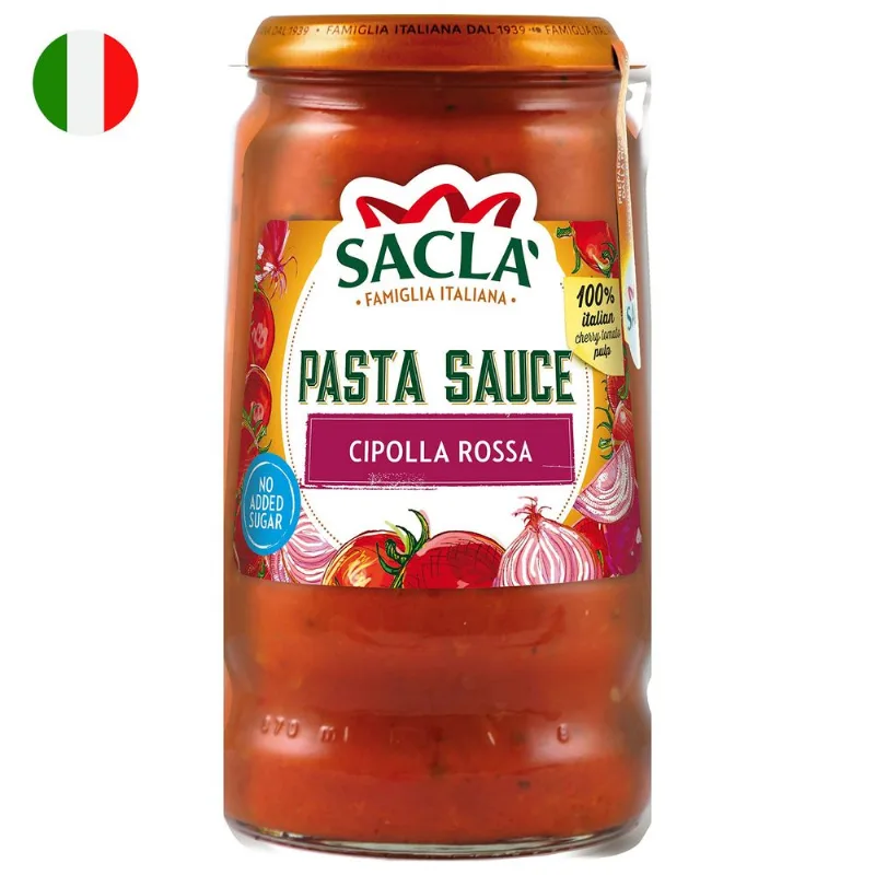 Salsa de Tomate Cherry Sacla con Cebolla Roja 290 g