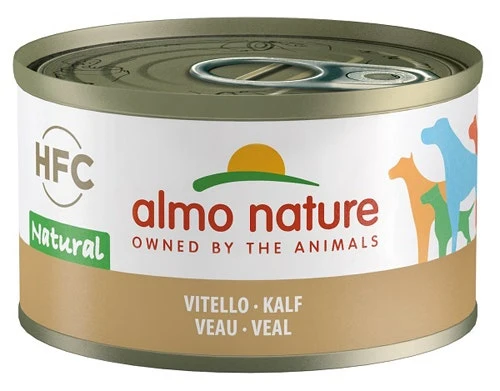 Almo Nature HFC Natural Cibo Umido Vitello Per Cani Adulti Lattina 95g